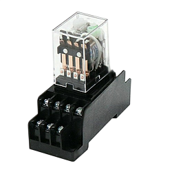 Промежуточное реле JZX-22F(D) 4Z 4конт.с инд.LED 3A + колодка 24/220V В